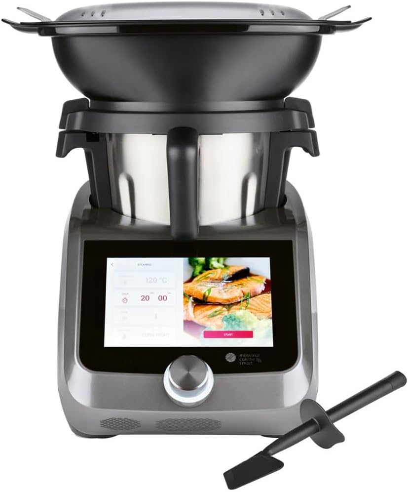 SILVER CREST® Robot de cocina Monsieur Cuisine Smart SKMS 1200 B1 Color: Titanio