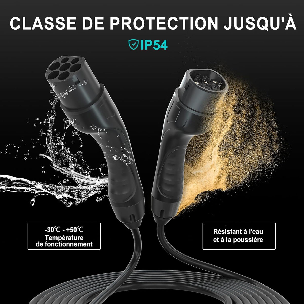 Cable de carga para coche BENY (5m, 22kW)