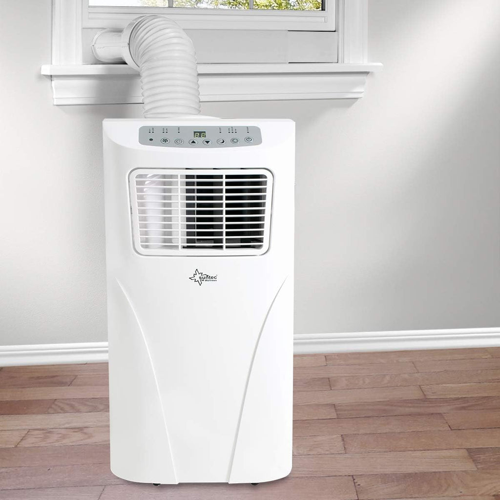 SUNTEC Aire acondicionado portátil Impuls 2.6 Eco R290 – Aire acondicionado móvil y silencioso con tubo de escape – Enfriador y deshumidificador para habitaciones de hasta 34 m² – Refrigeración móvil para hogar y oficina – 9.000 BTU | 2600 vatios