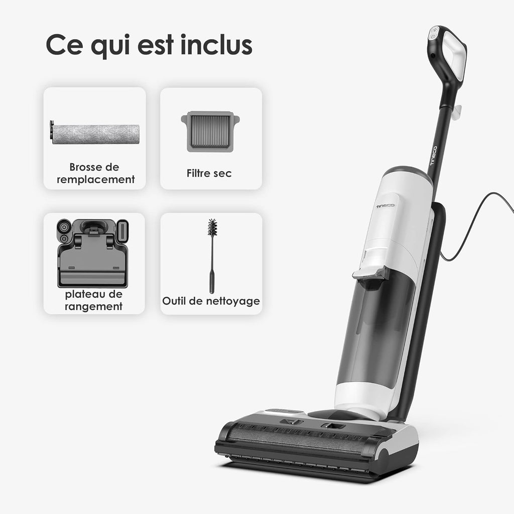 Tineco Floor One S5 Steam Limpiador a vapor caliente para suelos duros con pantalla digital, perfecto para suciedad difícil, limpieza sin productos químicos con cable