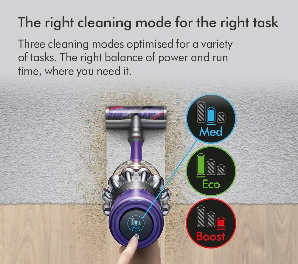 Aspiradora escoba inalámbrica Dyson V11 Extra 2026 – Hasta 60 minutos de autonomía – Acabado en níquel y rojo