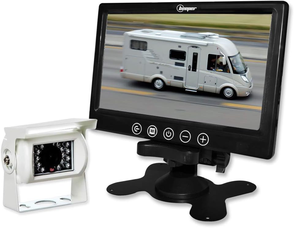 BEEPER Cámara de visión trasera para autocaravana, 7 pulgadas, cámara blanca RWEC79X
