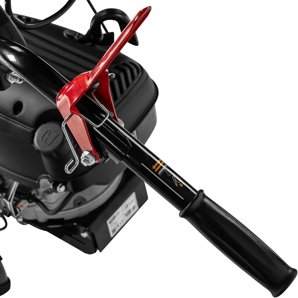 Segadora de barra profesional de gasolina TEXAS CB8750 196cc, segadora de prados, segadora de hierba alta, cortacésped con tracción, autopropulsada | 5,7 CV | 4200 vatios | ancho de corte 870 mm | motor de 4 tiempos | apta para uso comercial