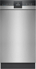 Lavavajillas de libre instalación Siemens SR43ES25ME iQ300, 45 cm, extra silencioso, varioSpeed Plus, sistema de cestas varioFlex y tercera bandeja varioSchublade, autoOpen dry, aquaStop, Home Connect, acero cepillado