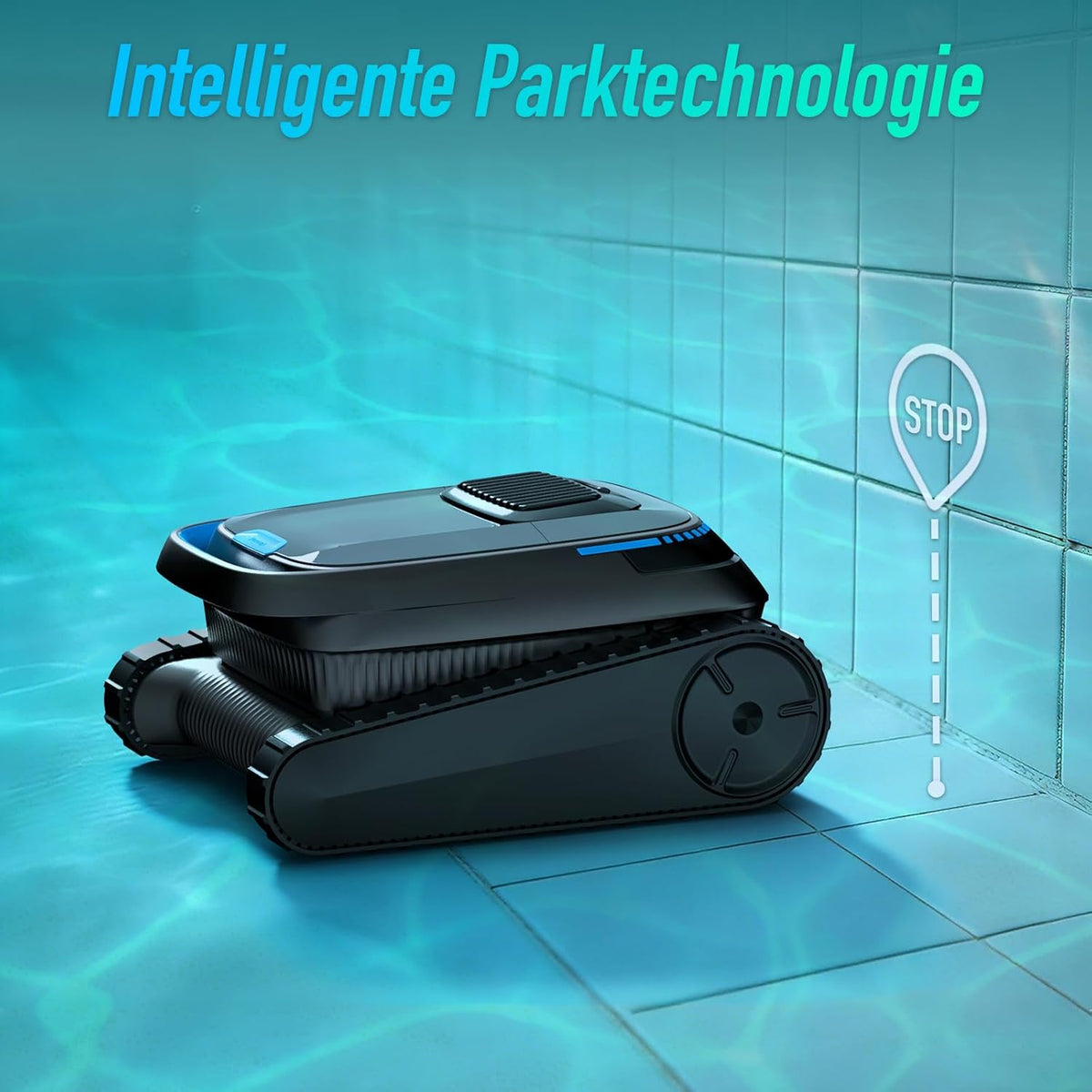 (Nuevo 2026) Robot limpiafondos PC10, aspirador de piscina a batería inalámbrico, robot de piscina para suelo y paredes, línea de flotación, 18927 LPH, navegación inteligente, escalada de paredes, limpiafondos para piscinas de hasta 170㎡
