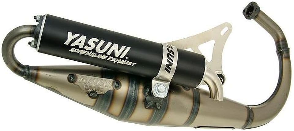 Escape YASUNI Z, negro, compatible con MBK Booster Rocket, Spirit, Track, Stunt, Naked, YAMAHA BWs, NG 50cc
