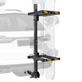 Portaesquís de remolque plegable VEVOR, compatible con receptor de 5 cm, soporte ajustable para tablas de snowboard, capacidad para 6 pares de esquís o 4 tablas, con cerradura, correa de seguridad, acceso inclinable