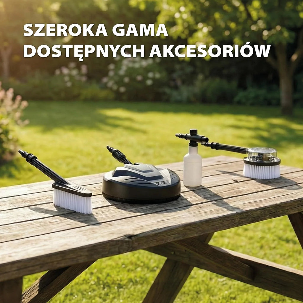 WAGNER AQUASTORM ADVANCED - Wydajna myjka ciśnieniowa do szybkiego i skutecznego czyszczenia, w zestawie standardowa- i turbo dysza