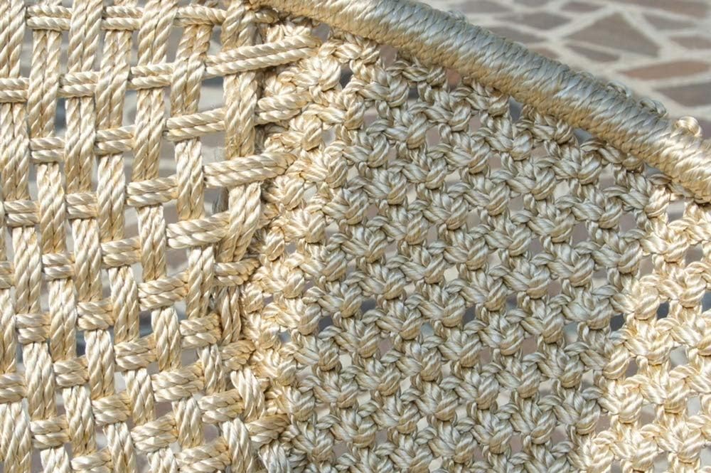 Sofá colgante Lola Nido XL Champagne resistente a la intemperie con cojines color antracita - Colección 2019