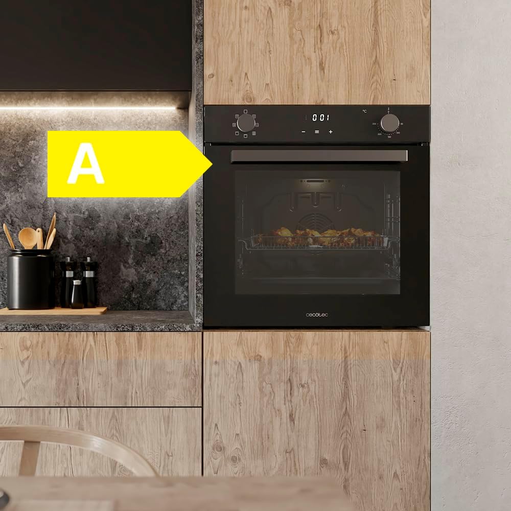 Cecotec Wielofunkcyjny piekarnik Bolero Hexa M226001 Glass Black A.Four wielofunkcyjny piekarnik pojemność 70 l, 7 funkcji, klasa A, 2800 W