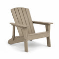Silla Adirondack de Polywood beige de 90 cm