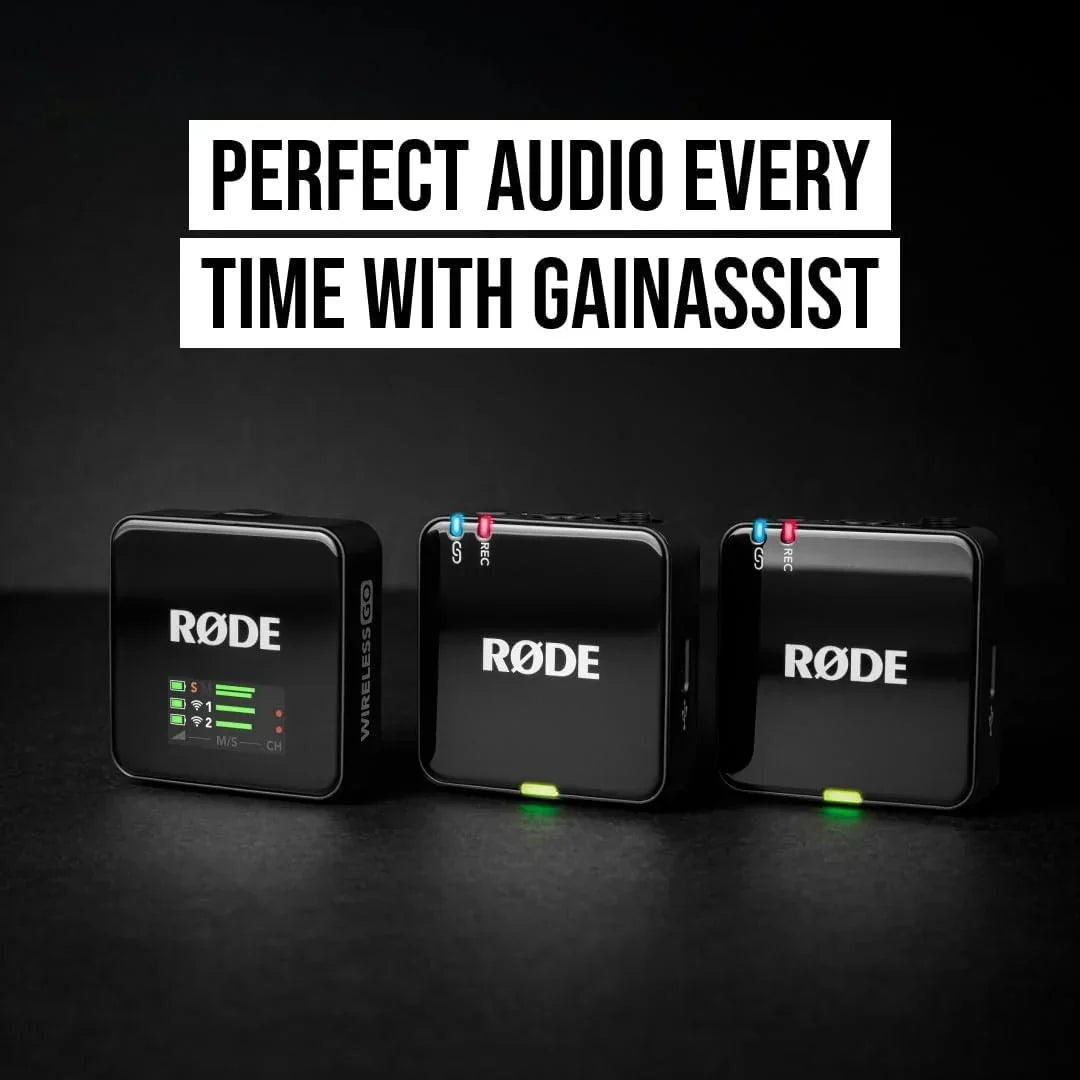 Micrófono inalámbrico Wireless GO de 3.ª generación con grabación en coma flotante de 32 bits, transmisión de 2,4 GHz, conexión USB-C y accesorios de centro de carga