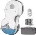 Robot limpiacristales HUTT S7 con función de pulverización activa, potencia de succión de 6500 Pa, almohadilla flotante 3D, limpiador de ventanas eléctrico automático con depósito de 80 ml, protección múltiple, 8 paños de limpieza, maletín de transporte