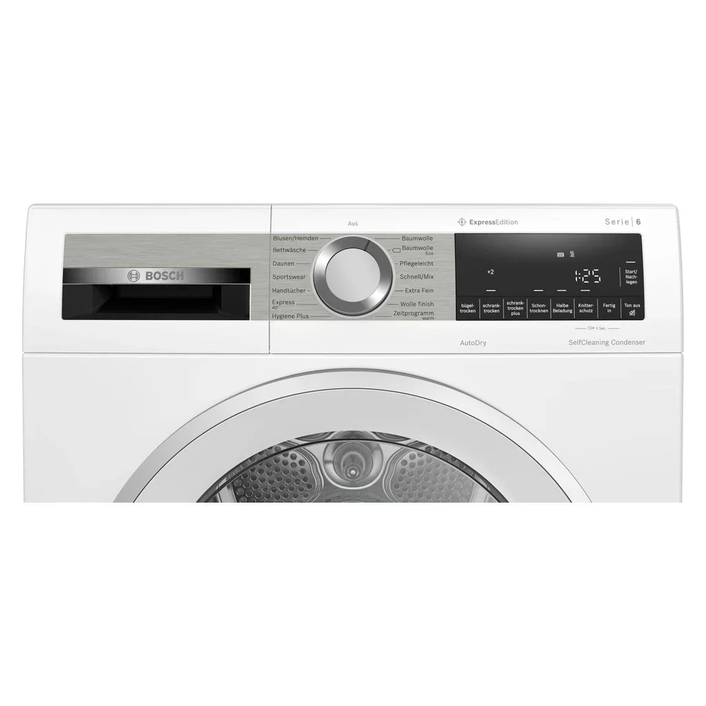 Secadora con bomba de calor Bosch Serie 6 WQG235DH0 de 8 kg, blanca, A+++, 2026