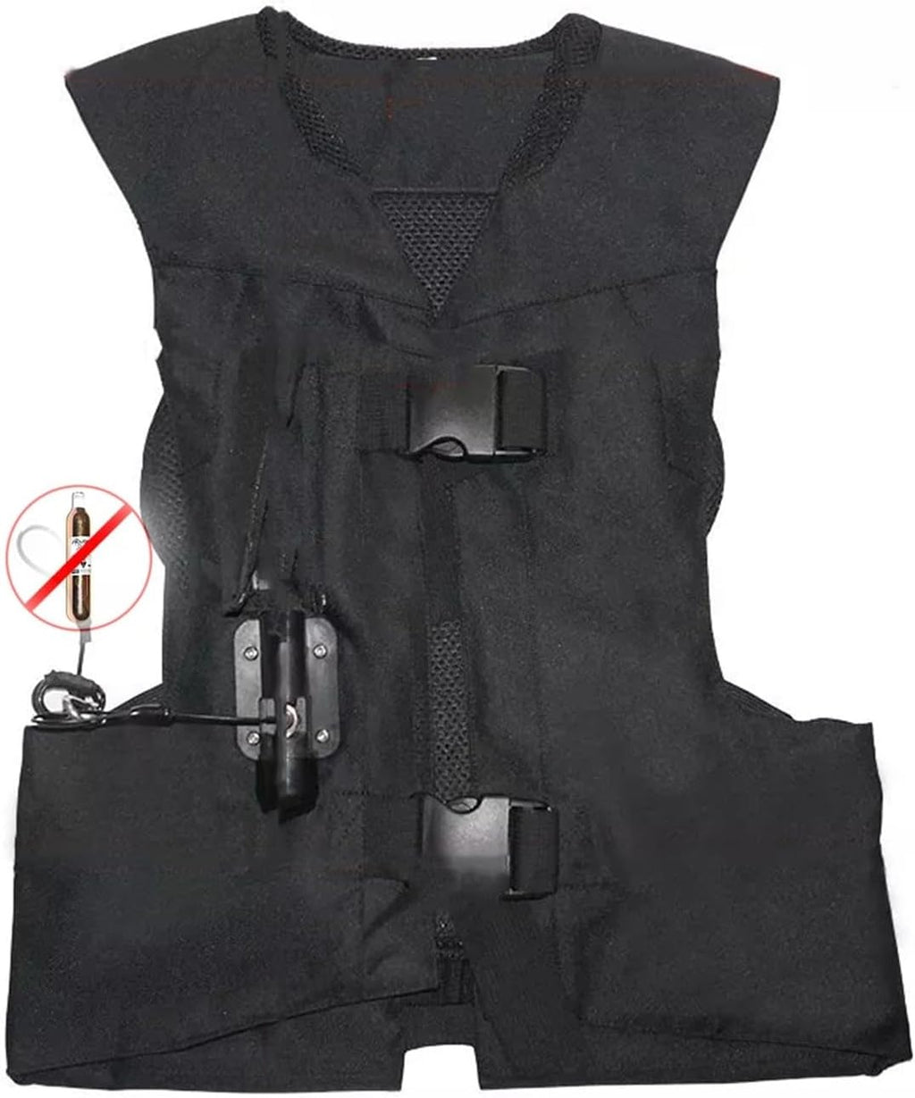 Chaleco airbag de equitación unisex, chaqueta de airbag para moto/equitación, activación de airbags en 0,1 segundos
