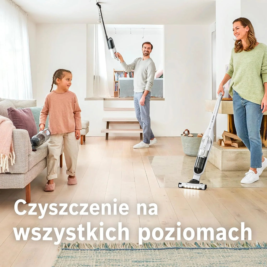 Bosch Flexxo Gen2 Serie 4 Odkurzacz 28 Vmax, BBH3ALL28, white metallic