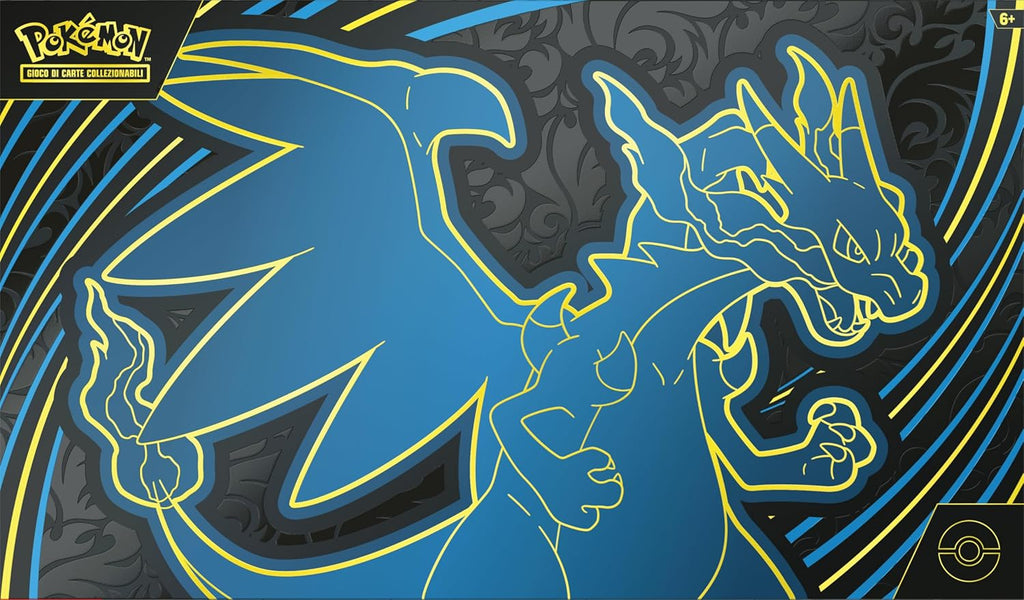 Pokémon: Colección Ultra Premium Mega Charizard X-ex de JCC Pokémon (dos cartas de promoción holográficas, 18 paquetes de mejora y accesorios premium)