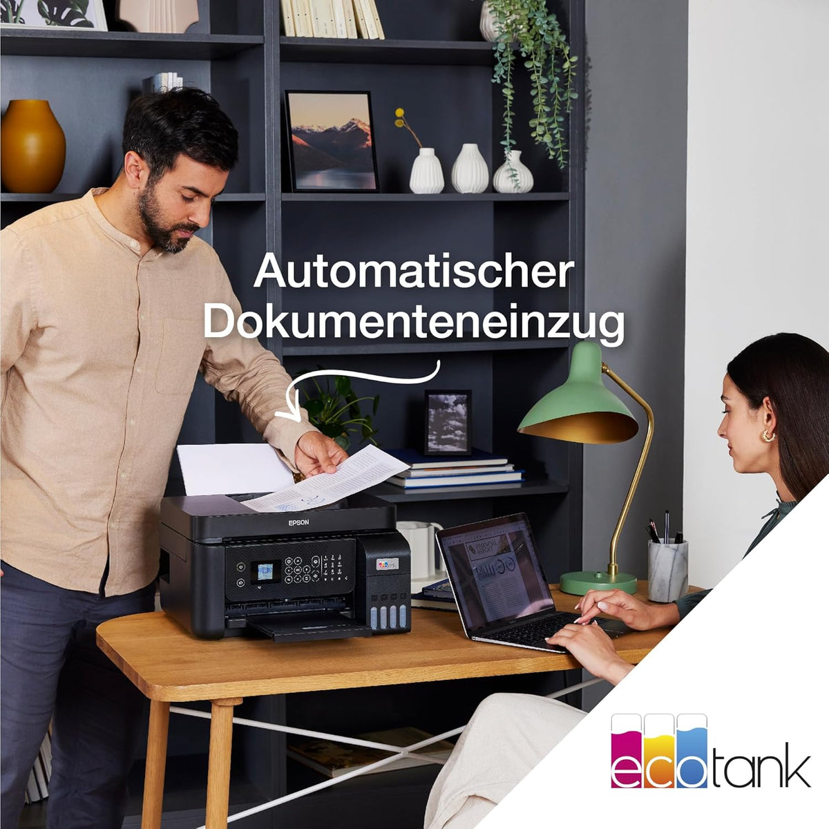 Impresora multifunción de inyección de tinta Epson EcoTank ET-4800 A4 con Wi-Fi, incluye tinta para hasta 3 años