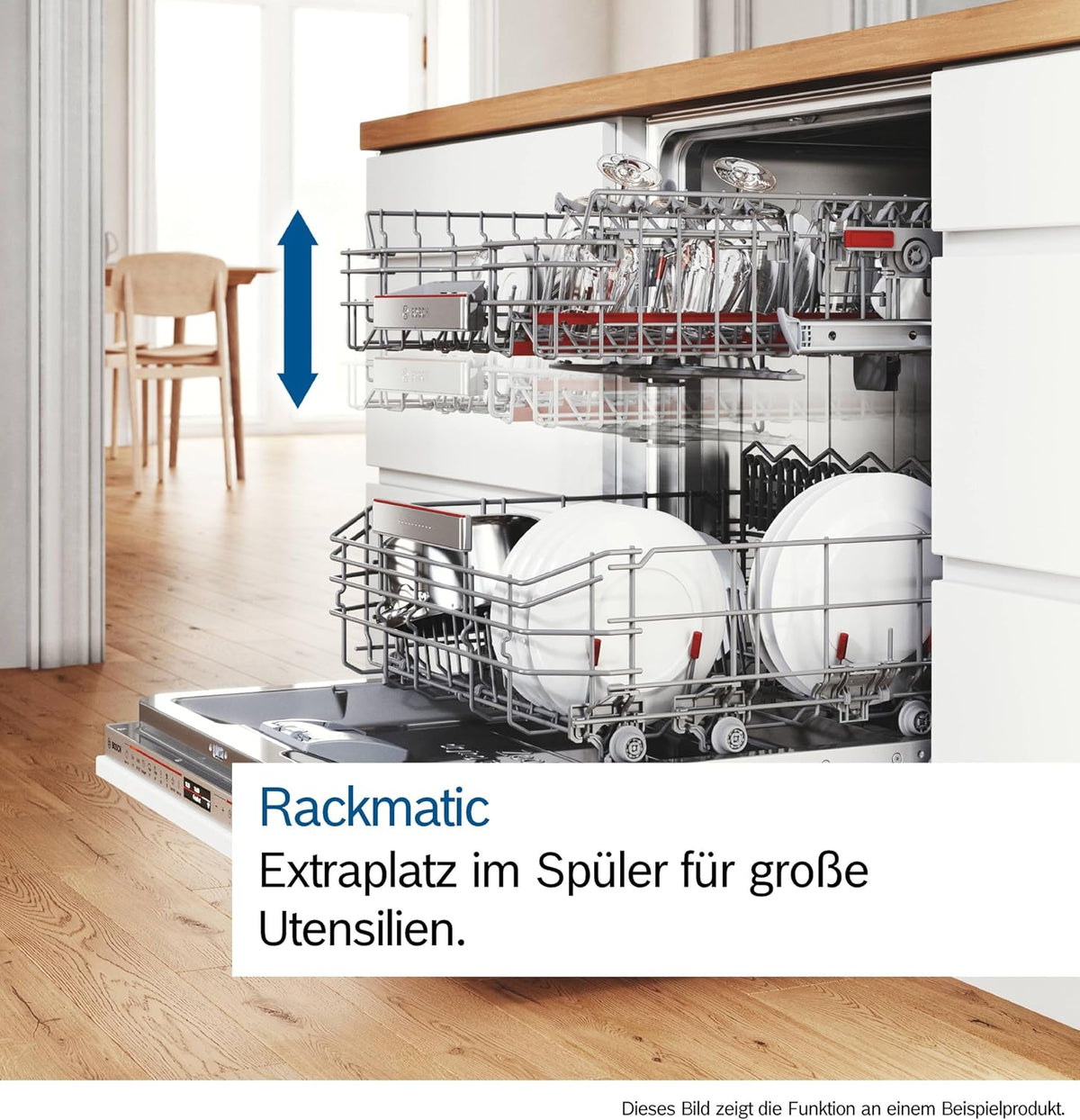 Bosch SPV2HMX42E, Serie 2, lavavajillas inteligente totalmente integrable, 45 cm de ancho, tercera bandeja para cubiertos, secado extra con solo pulsar un botón, cesta superior regulable en altura, motor silencioso y eficiente, con aquaStop