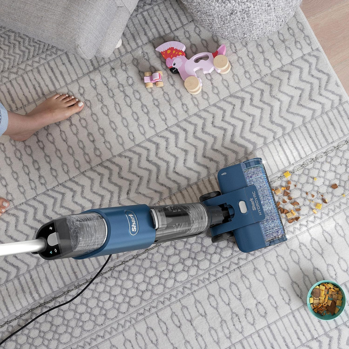 Shark HydroVac przewodowy odkurzacz na mokro i sucho, niebieski, WD100EU