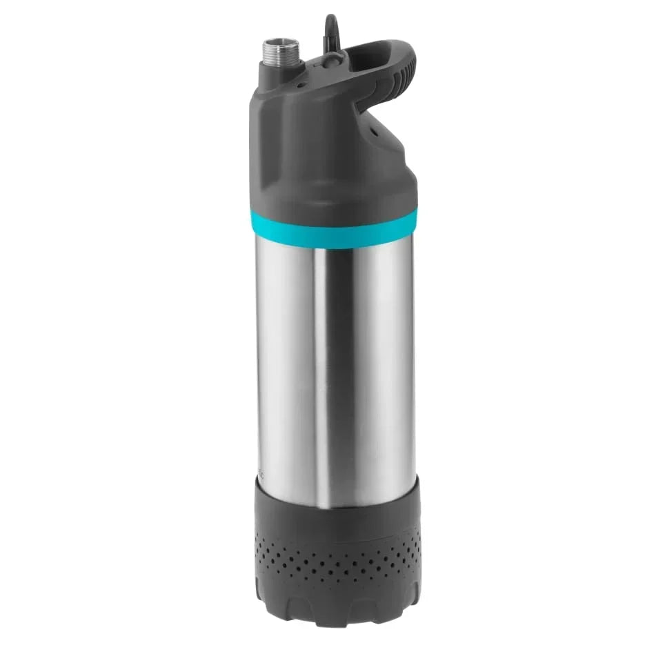 Bomba de presión sumergible Gardena 6100/5 inox automatic 6100 l/h, filtro de suciedad, silenciosa, protección contra funcionamiento en seco 177320, clase energética B