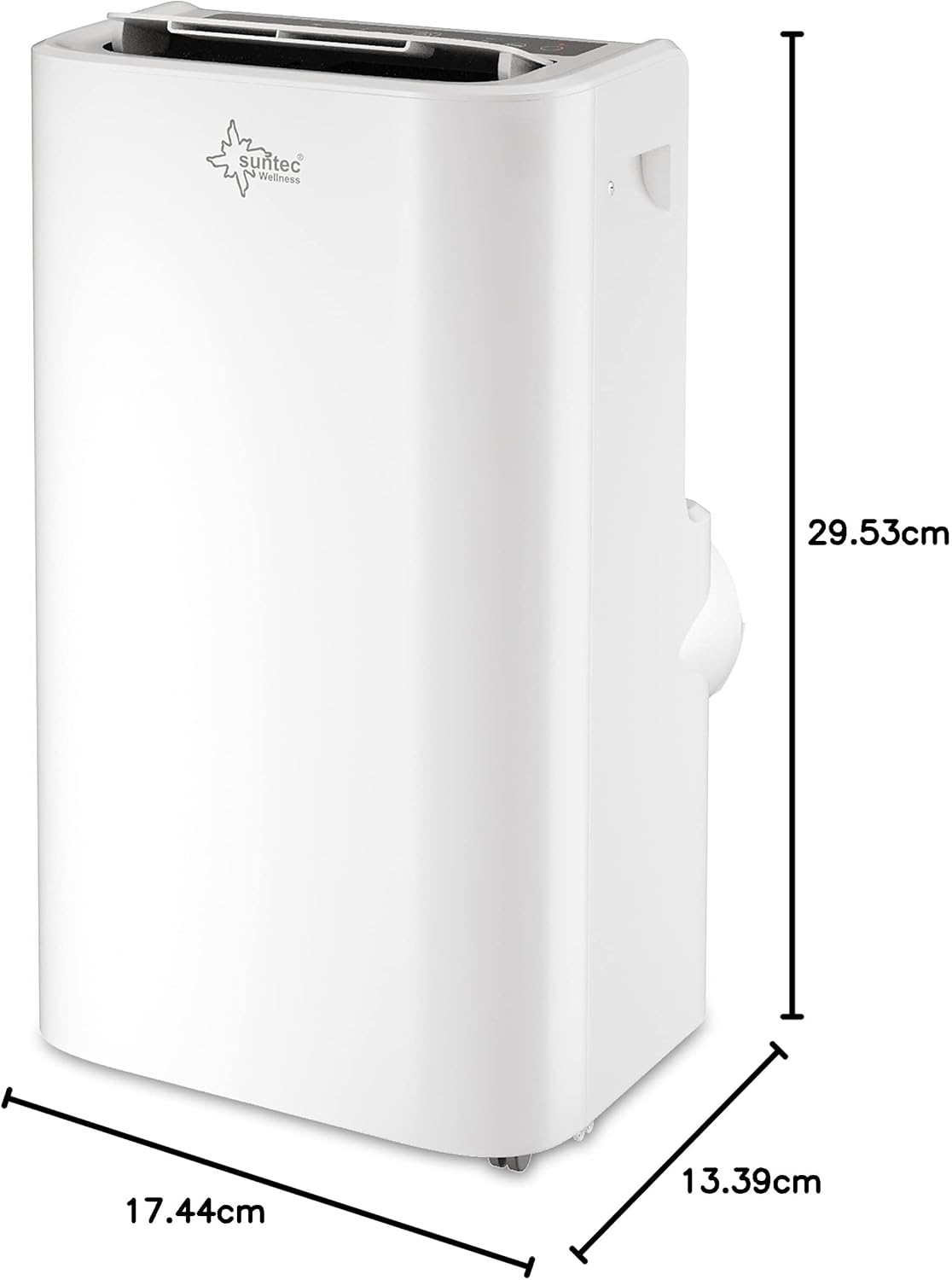 SUNTEC Aire acondicionado portátil Impuls 2.6 Eco R290 – Aire acondicionado móvil y silencioso con tubo de escape – Enfriador y deshumidificador para habitaciones de hasta 34 m² – Refrigeración móvil para hogar y oficina – 9.000 BTU | 2600 vatios
