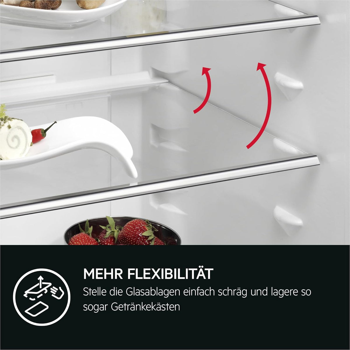 Frigorífico integrable AEG TSK5O881ES / 880 mm / 142 L / Puerta deslizante / E