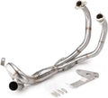 Tubo de enlace para sistema de escape completo de motocicleta para Yamaha MT07, MT-07, Tracer, XSR 700 (2015-2024) Silenciador de escape de moto