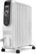 De'Longhi Dragon EasyTronic – grzejnik olejowy do pomieszczeń do 75 m³, ogrzewanie elektryczne z termostatem bezpieczeństwa, 10 żeber, indywidualne ogrzewanie – 12 poziomów temperatury, przenośny
