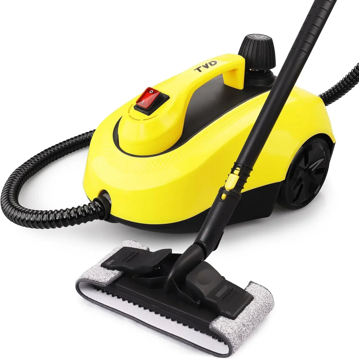 Limpiador a vapor SW608-A de 2000 W con depósito de agua de 1300 ml, cable de alimentación de 5 m, limpieza a vapor a alta temperatura con accesorios de limpieza