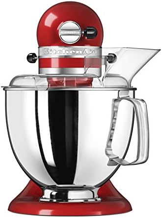 Robot de cocina KitchenAid Artisan con cortador de verduras, picadora de carne y muchos accesorios, 5KSM175PSEER (Rojo imperio)