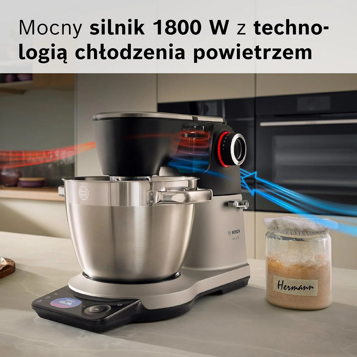 Bosch Serie 8 Robot kuchenny 1800 W, MUMS8ZS00, czarno-srebrny