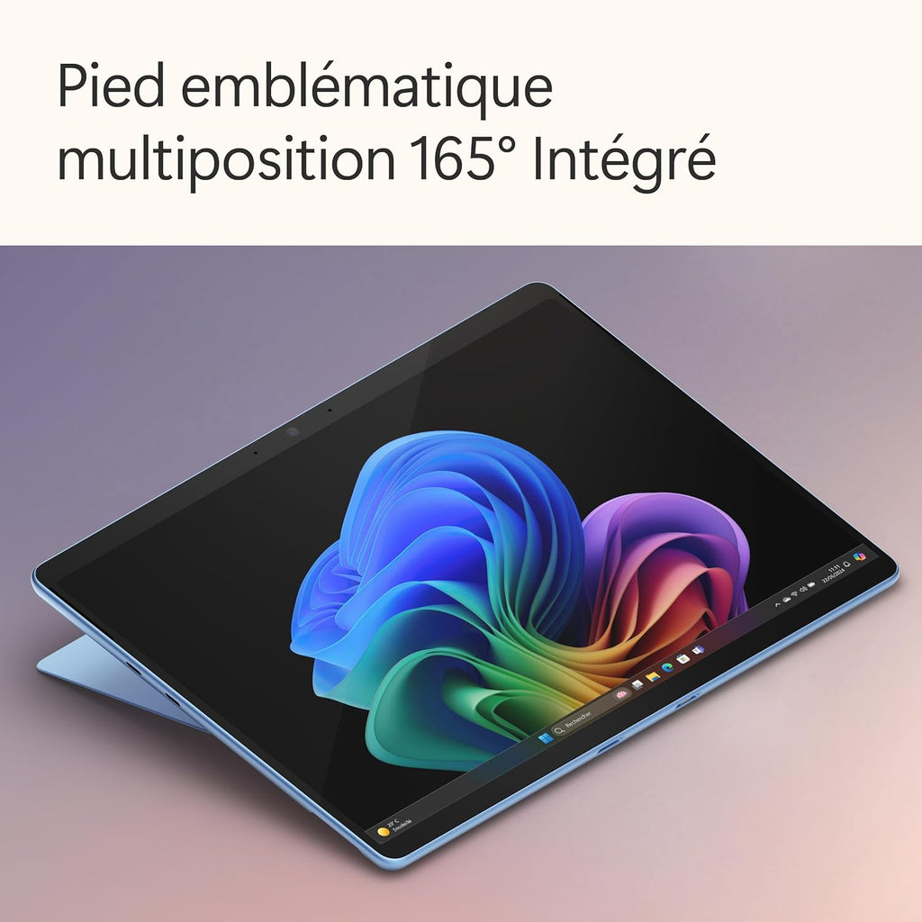 Microsoft Surface Pro (Cargador no incluido) | PC Copilot+ | Pantalla táctil OLED de 13" | Snapdragon® X Elite | 16 GB de RAM | SSD de 512 GB | Último modelo, 11.ª edición | Azul zafiro