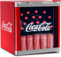 Mininevera Original Coca-Cola °CUBES roja 48L - Mininevera para bebidas con puerta de cristal, silenciosa y eficiente energéticamente - Para oficina, fiestas y gaming - Nevera para botellas - Mininevera para bebidas