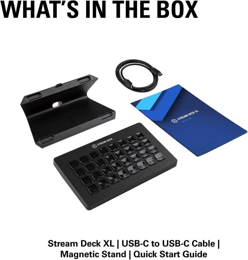 Controlador de streaming Stream Deck XL 10GAT9901 con 32 teclas macro LCD USB-C para OBS, Twitch, YouTube, Mac y PC