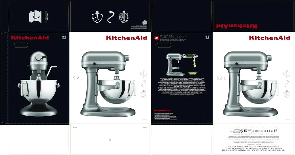 KitchenAid Heavy DUTY planetarna z podnoszoną miską 5,2 l, srebro powlekane 5KSM55SXXECU