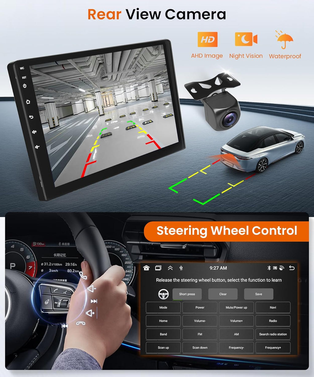 Autorradio Android 4G+64G para Fiat Ducato 3/Peugeot Boxer 2/Citroen Jumper 2 2006-2022 con Carplay inalámbrico, Android Auto, GPS, navegación, WiFi, pantalla de 9 pulgadas, Bluetooth, FM/RDS/32EQ/USB/SWC y cámara de visión trasera