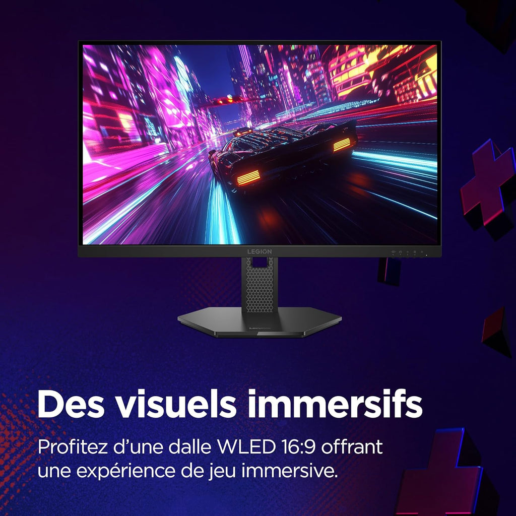 Lenovo Legion 27-10 - Monitor Gaming Pro 27'' FHD (IPS, 240Hz, 0.5ms, 2X HDMI 2.1, DP 1.4, Cable HDMI, AMD FreeSync Premium) Ajuste de inclinación/altura/rotación/pivote - Negro