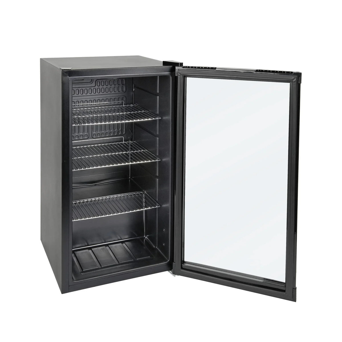 Mininevera METRO Professional GPC1088 88L 1,052 kWh/24h 3 estantes de acero inoxidable puerta de cristal reversible 39dB LED clase energética D