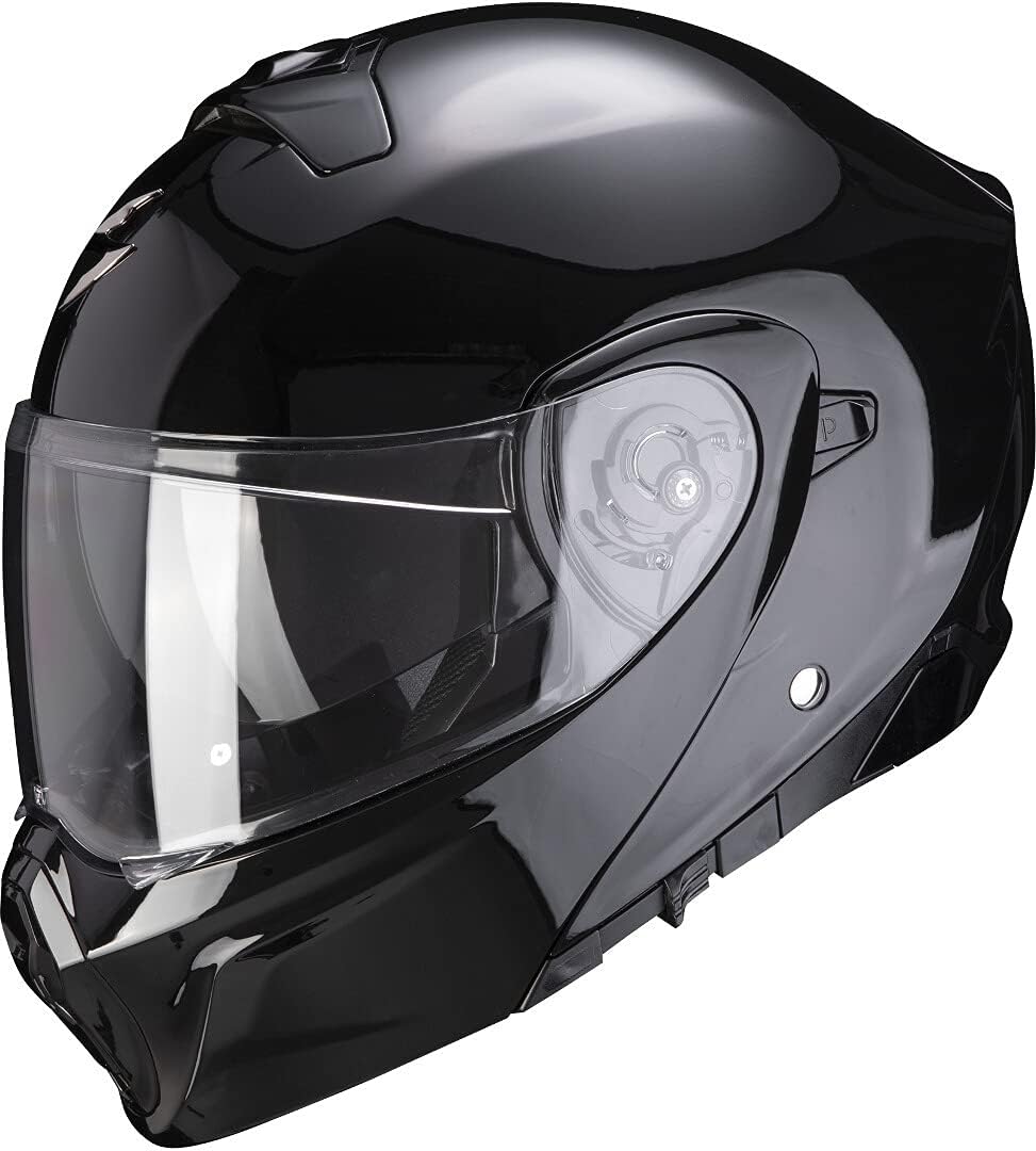 SCORPION EXO-930 SOLID Negro preparado para comunicación Bluetooth S