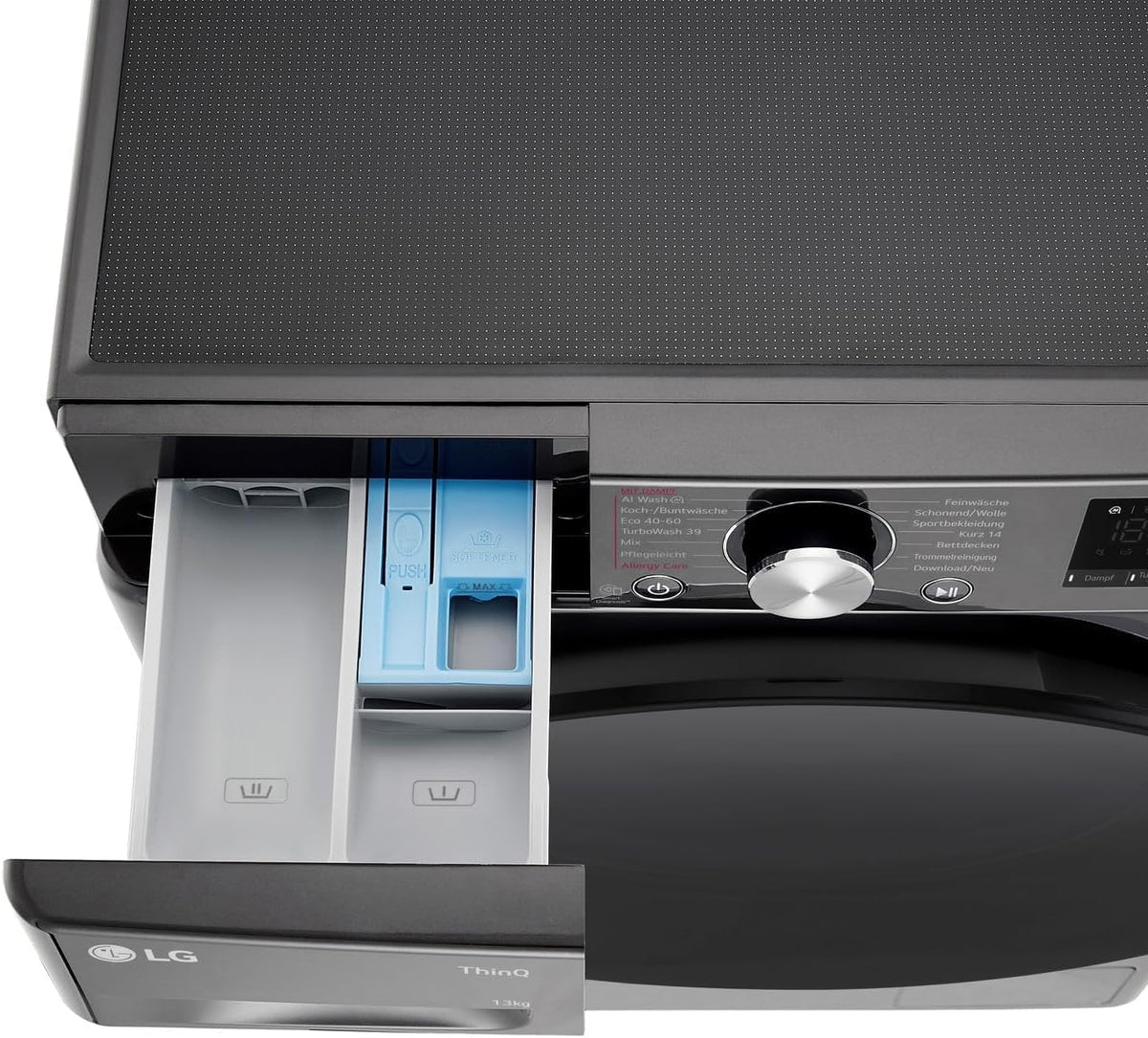 LG F4WV7080, Clase A, lavadora de carga frontal 8 kg, 1400 rpm, AI Direct Drive, Wi-Fi, limpieza profunda con vapor, gran capacidad, TRIPLE A, puerta exterior de cristal templado, 62 x 60 x 85 cm, blanco
