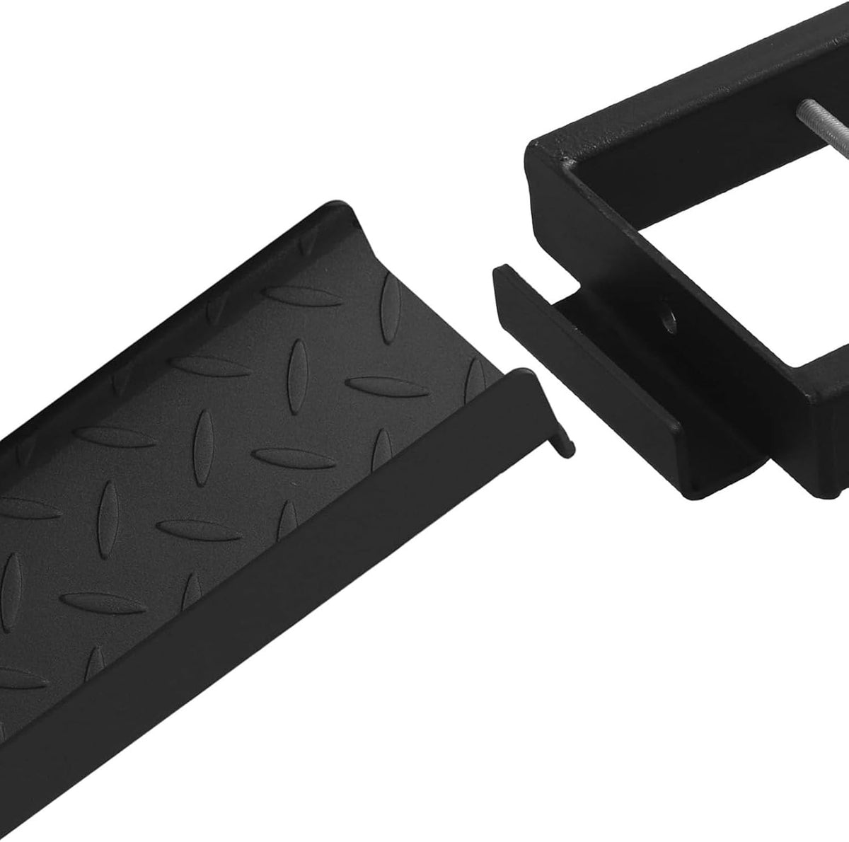 Portabicicletas para remolque, portamotos todoterreno, receptor de 5 cm/2", con rampa de carga, dispositivo de bloqueo antivuelco, soporte de moto de acero resistente para remolque