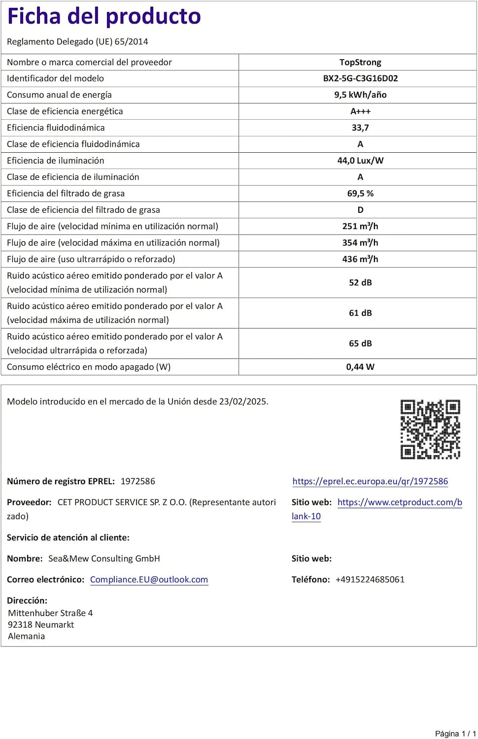 TopStrong Okap kuchenny 60 cm, A+++ okap wyciągowy z obiegiem powietrza wylotowego o mocy 450 m³/h, duża moc ssania, okapy ścienne z filtrem z węglem aktywnym, obsługa dotykowa, 3 stopnie wraz ze