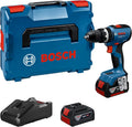 Taladro atornillador de percusión a batería Bosch Professional 18V System GSB 18V-65 (motor sin escobillas, longitud de cabezal 175, incl. 2 baterías GBA 18V 5.0Ah, cargador GAL 18V-40, L-BOXX)