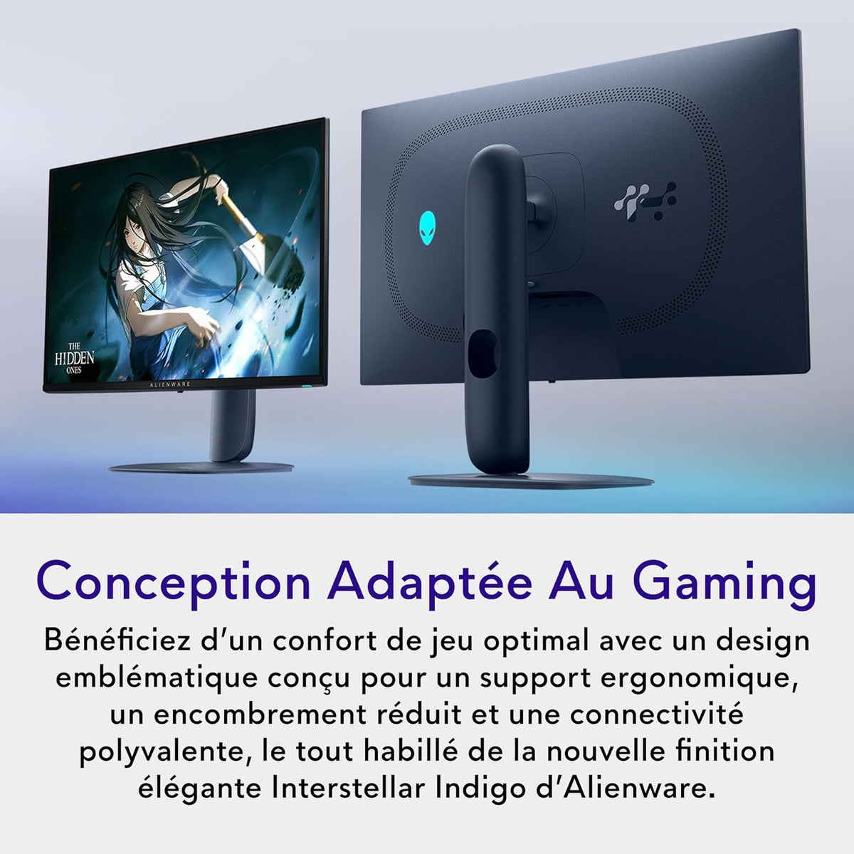Monitor Gaming Alienware 27 - AW2725D, QHD (2560x1440), 280Hz, QD-OLED, 0.03ms, compatible con NVIDIA G-Sync, AMD FreeSync Premium Pro, DisplayHDR True Black 400, USB-C, HDMI, DisplayPort, garantía de 3 años