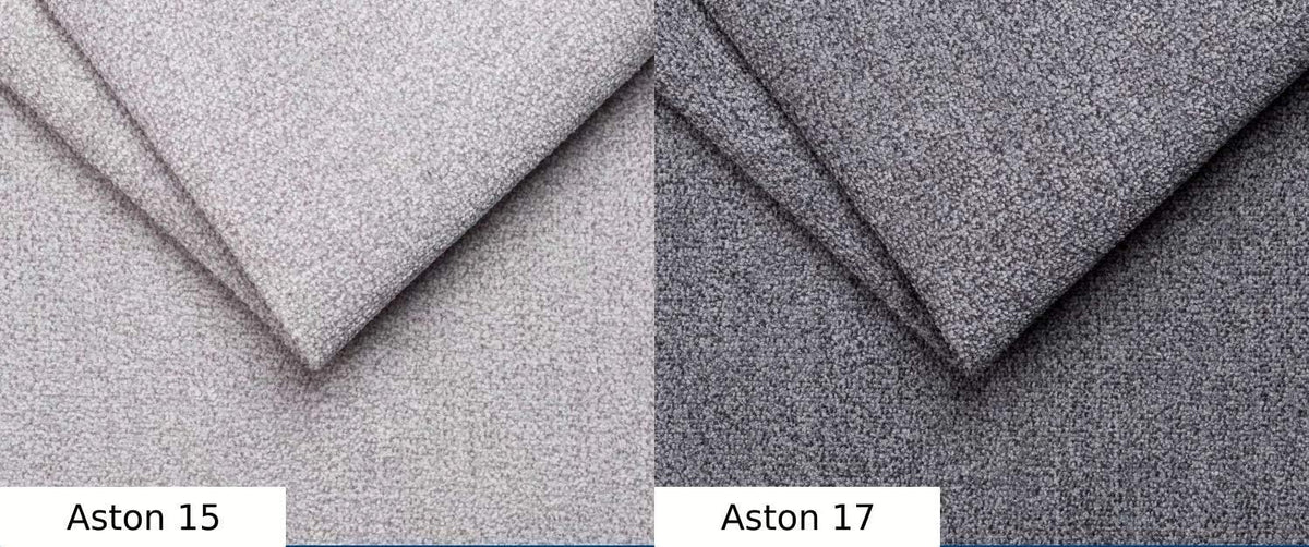 Sofá rinconero Robin Inspire Grand con función cama plata-antracita izquierdo | Sofá en forma de L con arcón, función relax, 2 taburetes y reposacabezas. Conjunto de salón con opción de dormir.