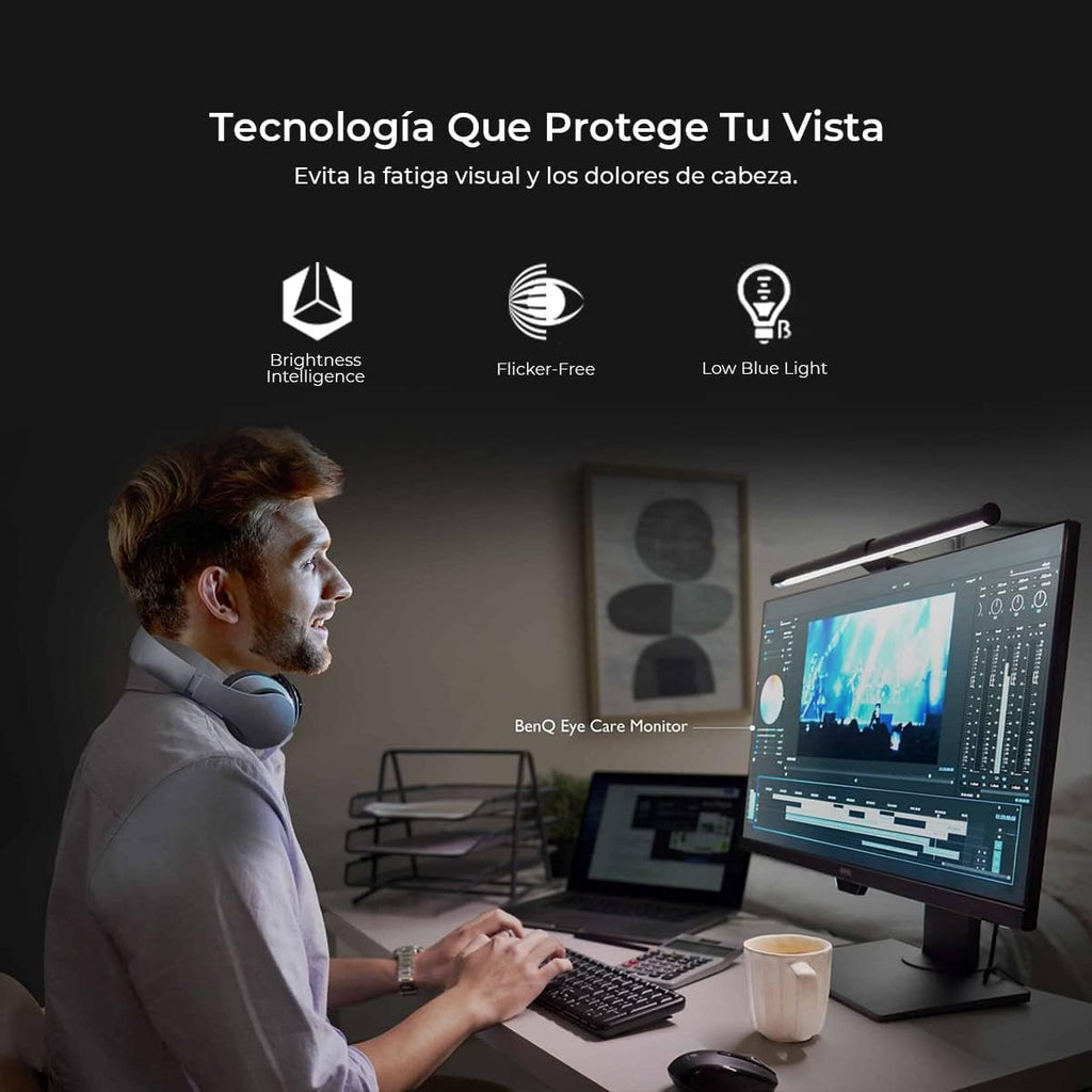 Monitor BenQ GW3290QT (32 pulgadas, QHD, IPS, cargador USB-C, DP/HDMI, diseño ergonómico, micrófono con reducción de ruido) compatible con MacBook