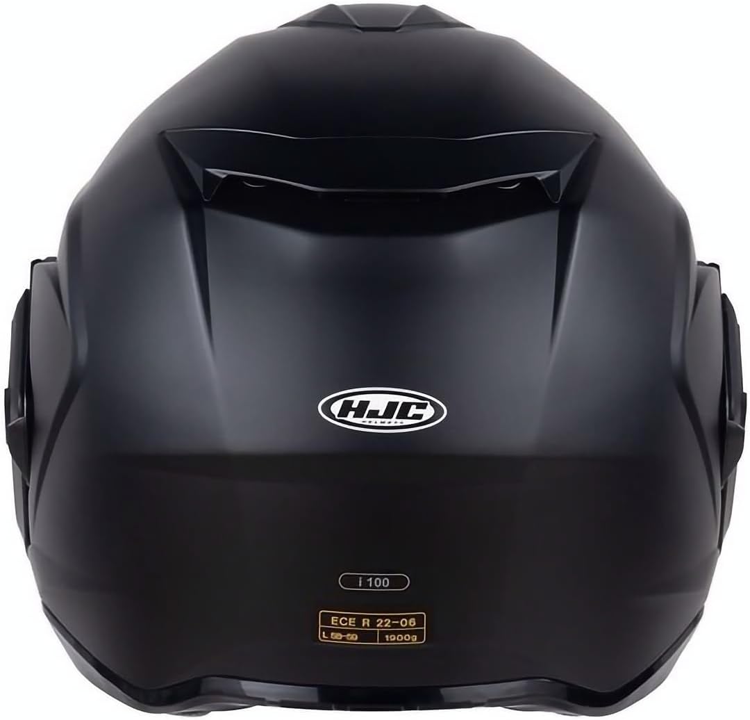 HJC, Casco de moto modular i100 UNI Semi Mate Negro, L