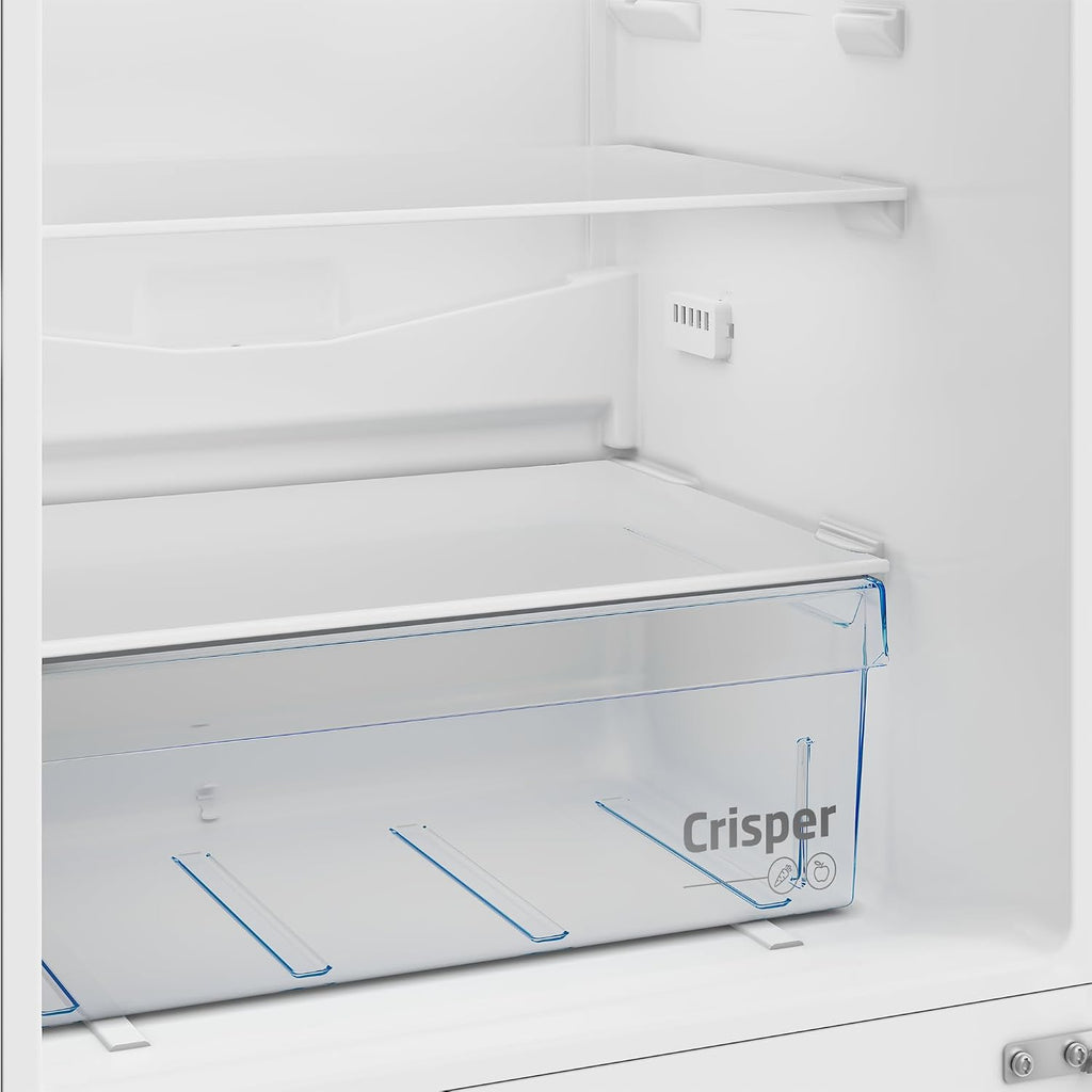 Frigorífico combinado independiente Beko RCSA300K40SN, 291 l de volumen neto, 204 l de refrigeración, 87 l de congelación, MinFrost, descongelación automática en el frigorífico, 3 cajones de congelador, color plata