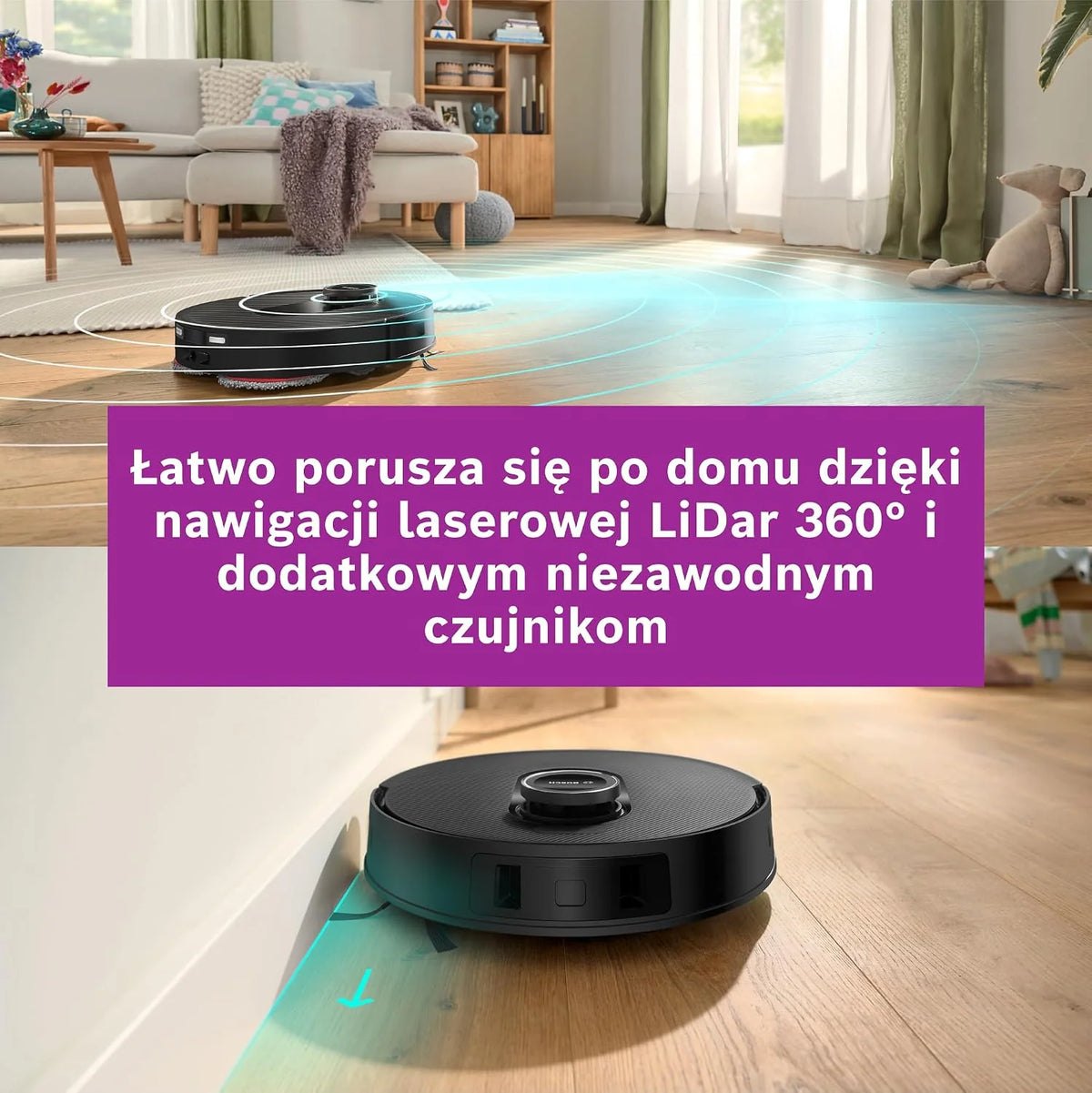 Bosch Spotless Max Robot sprzątający, BCRDW3B, czarny